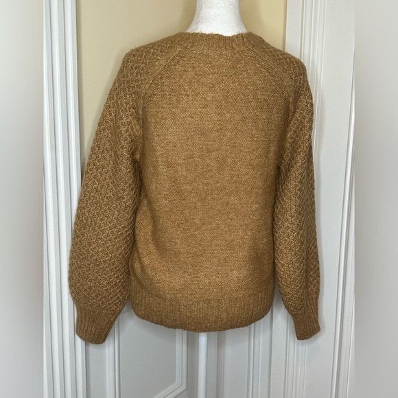 J. Crew Honeycomb Balloon~Sleeve Crewneck Sweater Size XS - Picture 6 of 11